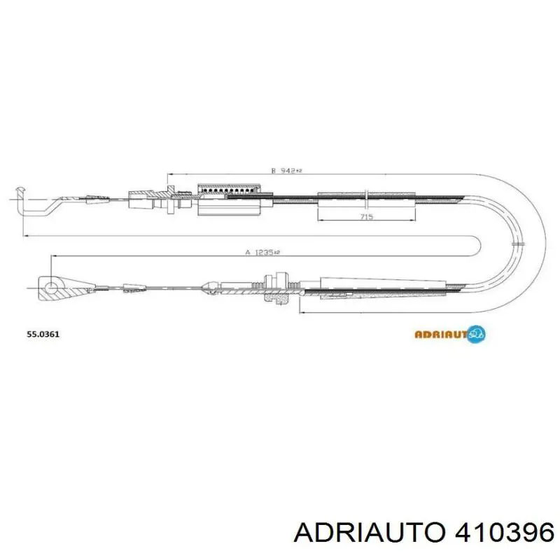 Купити 8200039054 Renault (RVI) Трос газу