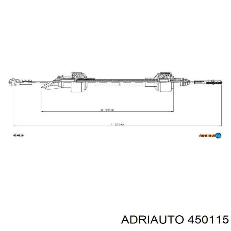 Трос зчеплення 450115 Adriauto