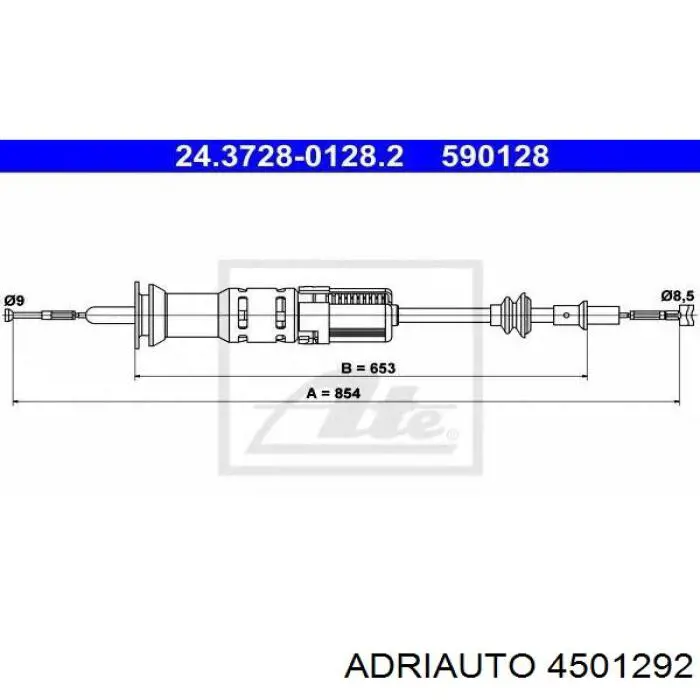 Трос зчеплення 4501292 Adriauto