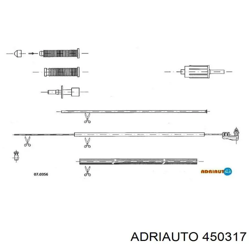 Купити 450317 Adriauto Трос газу