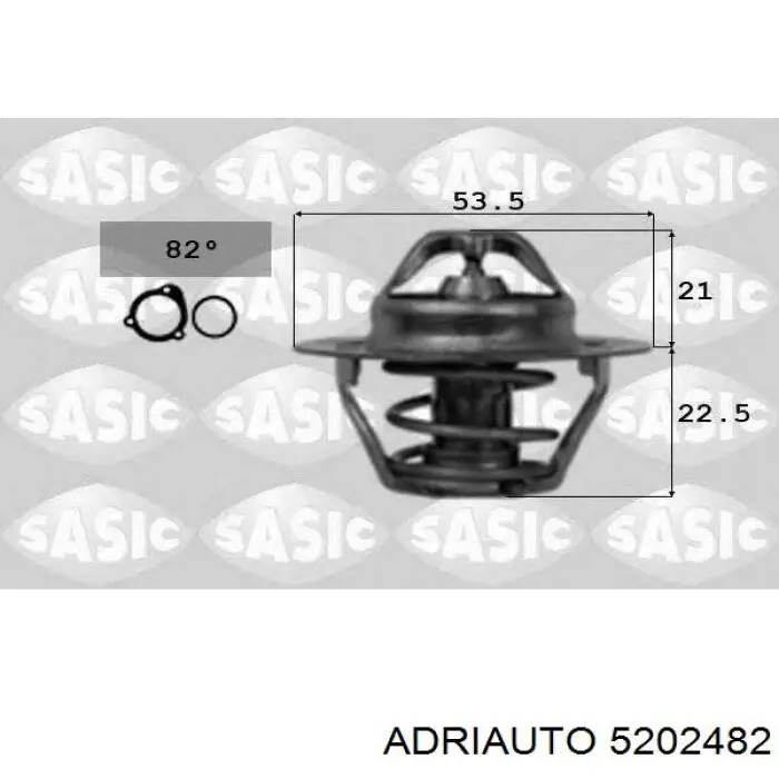 Трос стоянкового гальма задній лівий Adriauto 5202482 ціна, від 24.93 USD