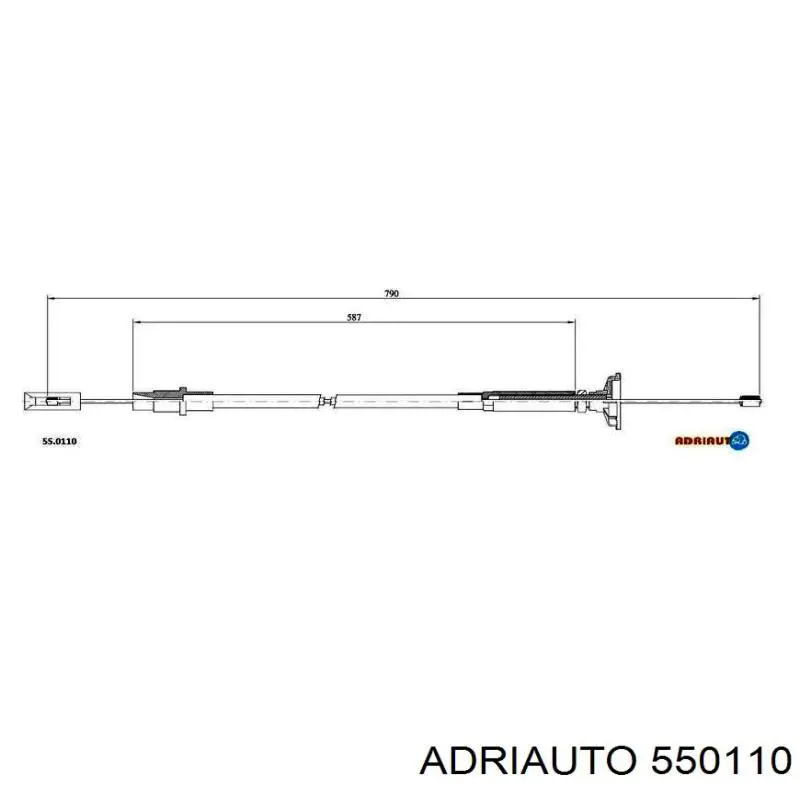 Трос зчеплення 550110 Adriauto