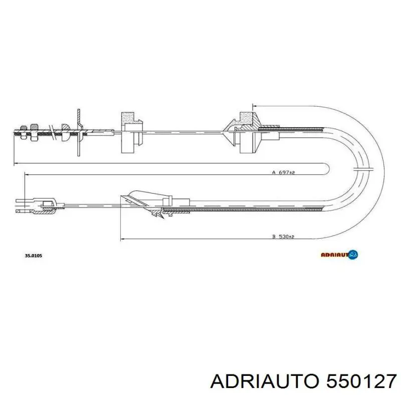 Трос зчеплення 550127 Adriauto