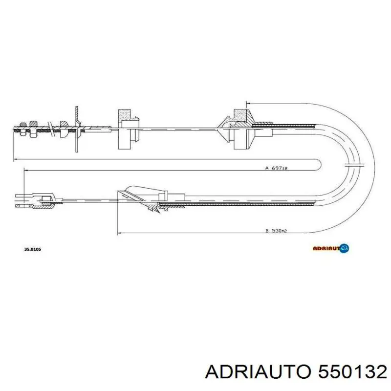 Трос зчеплення 550132 Adriauto