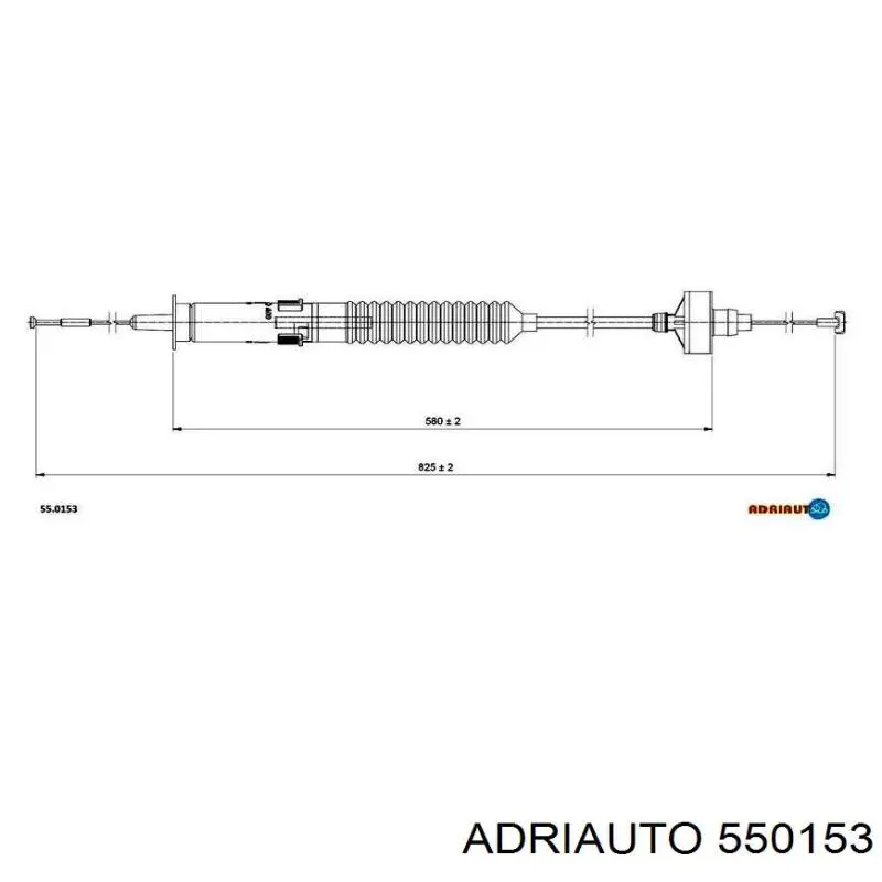 Трос зчеплення Adriauto 550153 ціна, від 18.94 USD