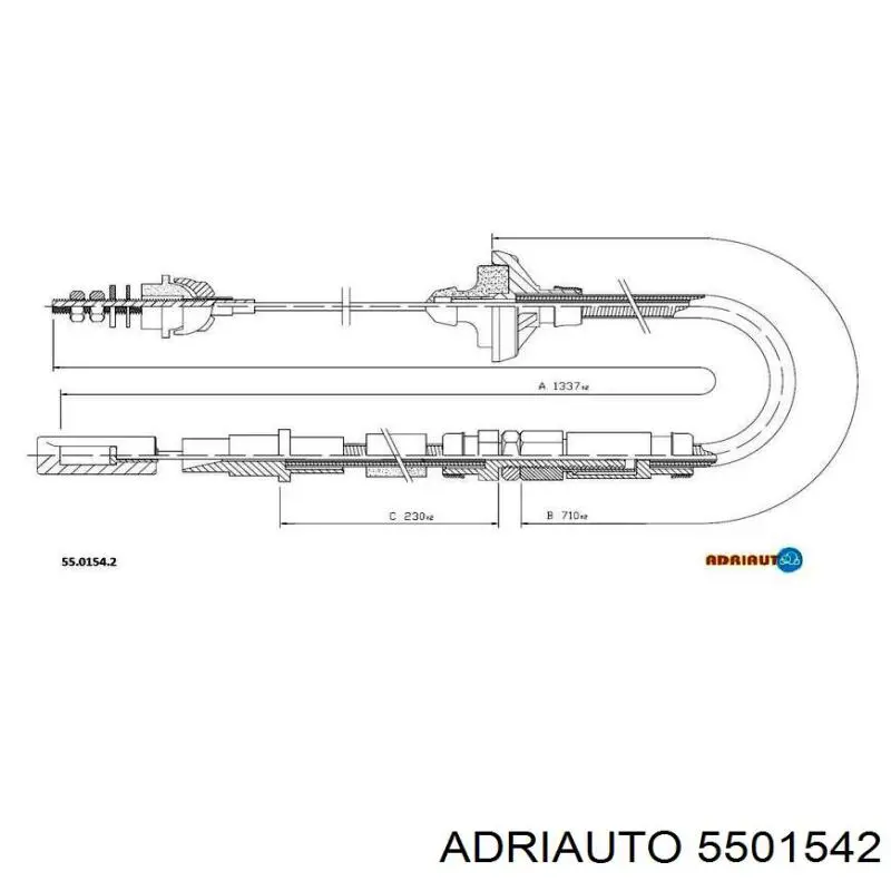 5501542 Adriauto Трос зчеплення