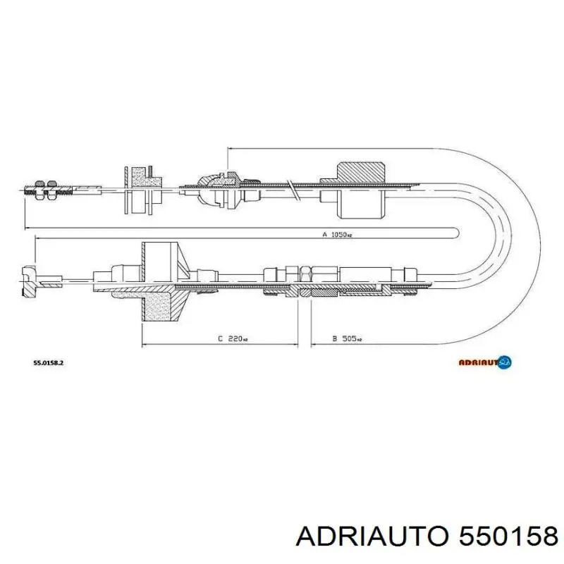 Купити 550158 Adriauto Трос зчеплення
