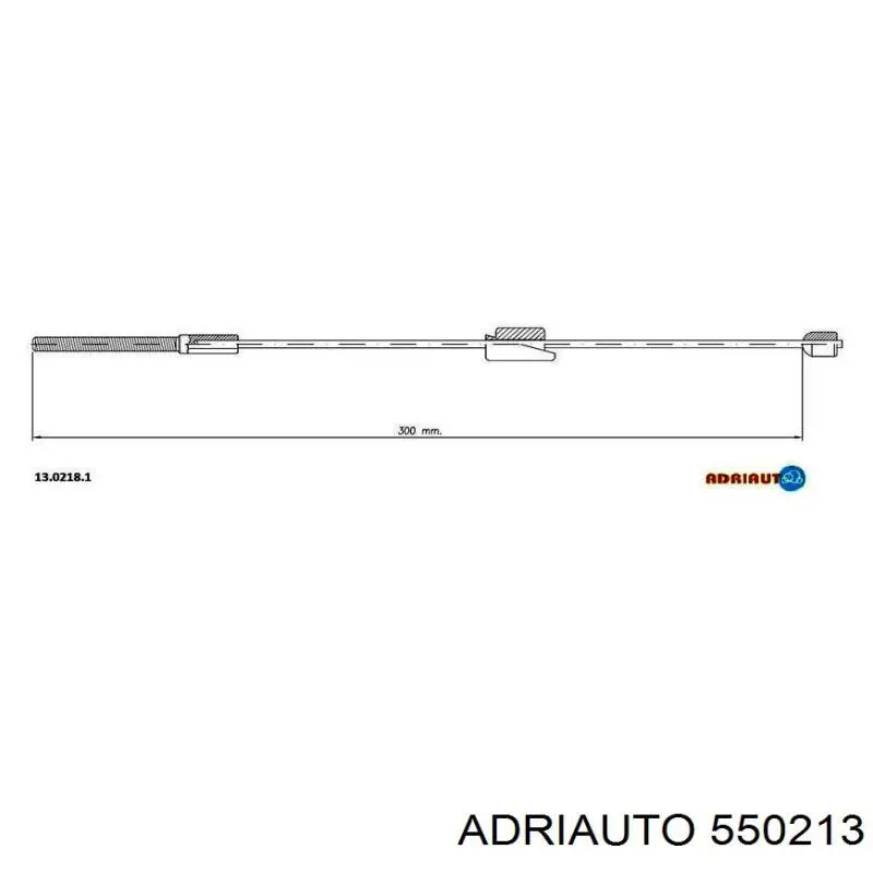 Трос ручного гальма задній, правий/лівий 550213 Adriauto