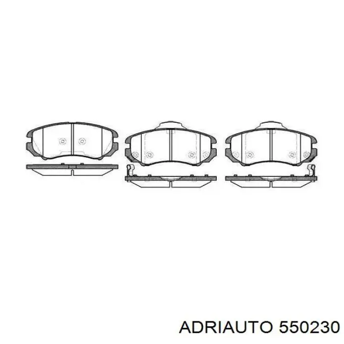 Купити 550230 Adriauto Трос ручного гальма задній, лівий