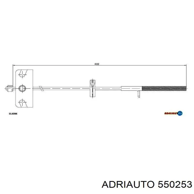 Трос ручного гальма задній, правий/лівий Adriauto 550253 ціна, від 6.58 USD