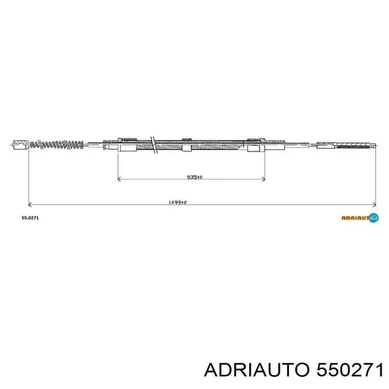 Трос ручного гальма задній, правий/лівий Adriauto 550271 ціна, від 6.31 USD
