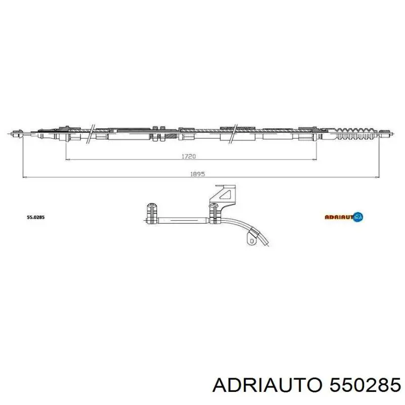 Трос ручного гальма задній, правий Adriauto 550285 ціна, від 25.72 USD