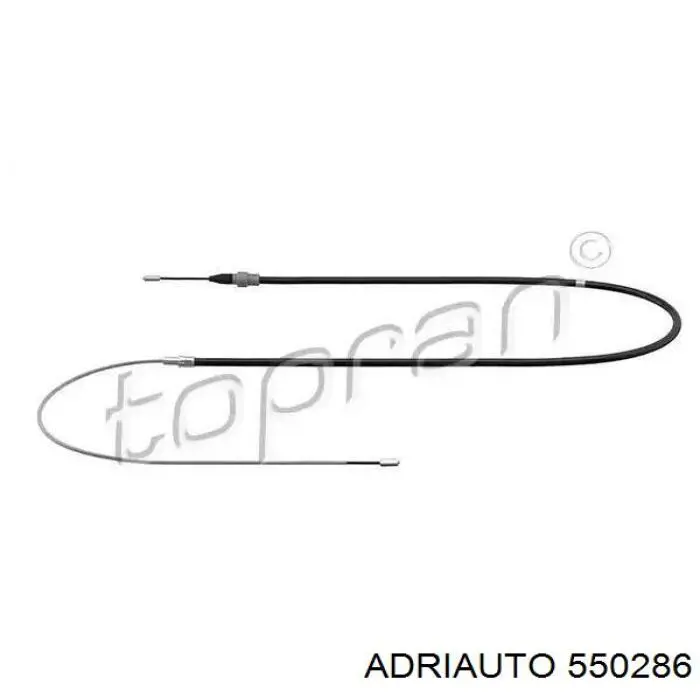 Трос ручного гальма задній, правий/лівий Adriauto 550286 ціна, від 6.87 USD