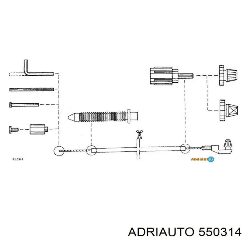 Трос газу Adriauto 550314 ціна, від 5.08 USD