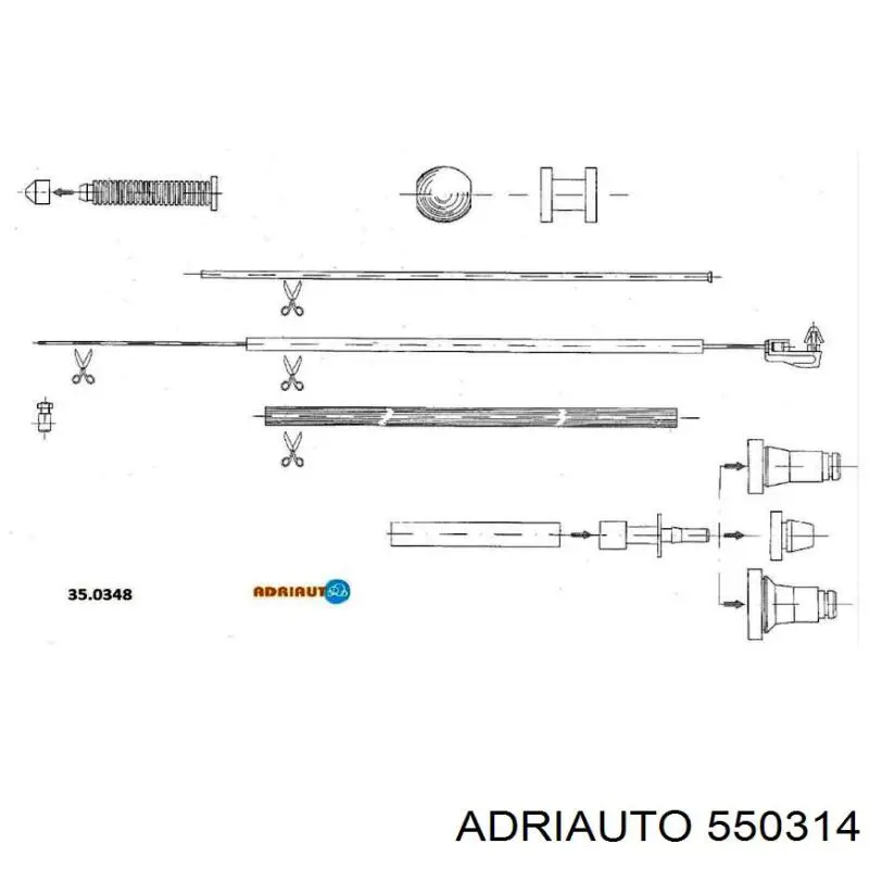 Купити 550314 Adriauto Трос газу