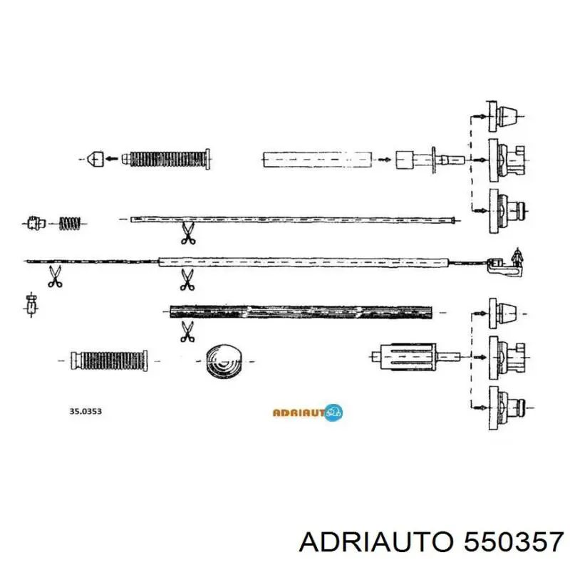 550357 Adriauto трос газу