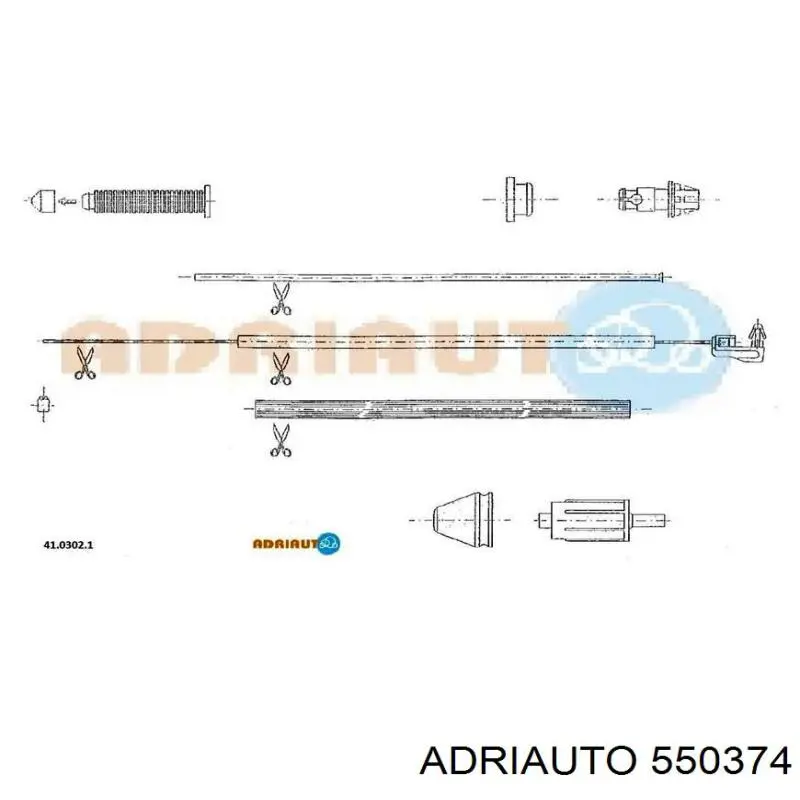 Купити 550374 Adriauto Трос газу