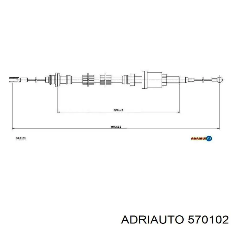 Купити 570102 Adriauto Трос зчеплення
