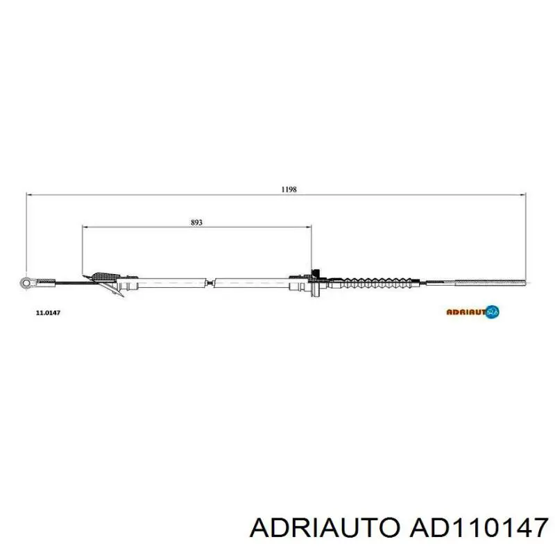 AD110147 Adriauto Трос зчеплення