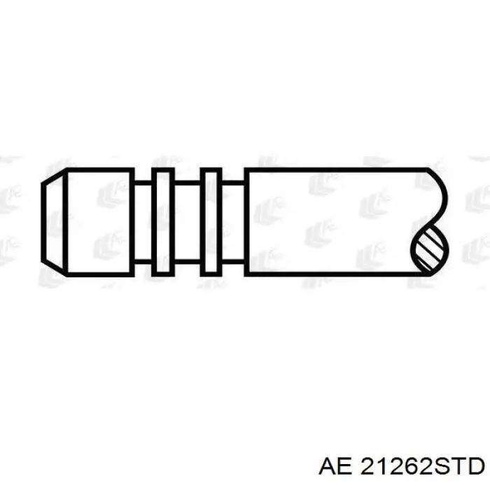 Поршень в комплекті на 1 циліндр, STD 21262STD AE