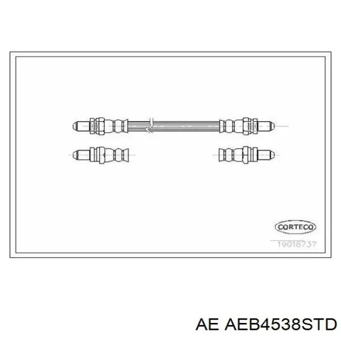 AEB4538STD AE вкладиші колінвала, шатунні, комплект, стандарт (std)