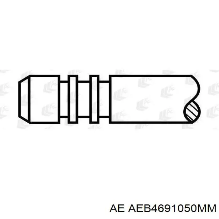 Вкладиші колінвала, шатунні, комплект, 2-й ремонт (+0,50) 89FF6211CIA Ford