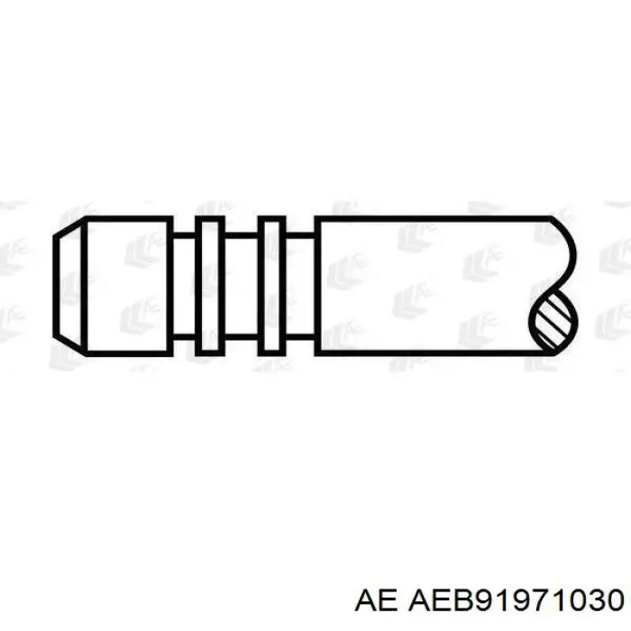 AEB91971030 AE вкладиші колінвалу, шатунні, комплект, 3-й ремонт (+0,75)