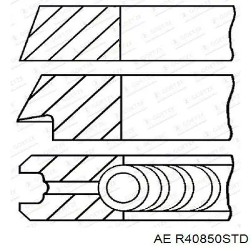 R40850STD AE Поршні і шатуни
