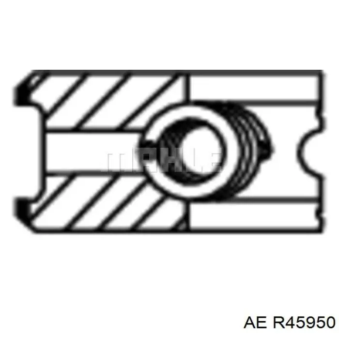 Комплект поршневих кілець на 1 циліндр, STD. R45950 AE