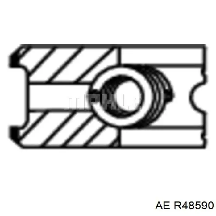 5895649 Fiat/Alfa/Lancia Кільця поршневі на 1 циліндр, STD.