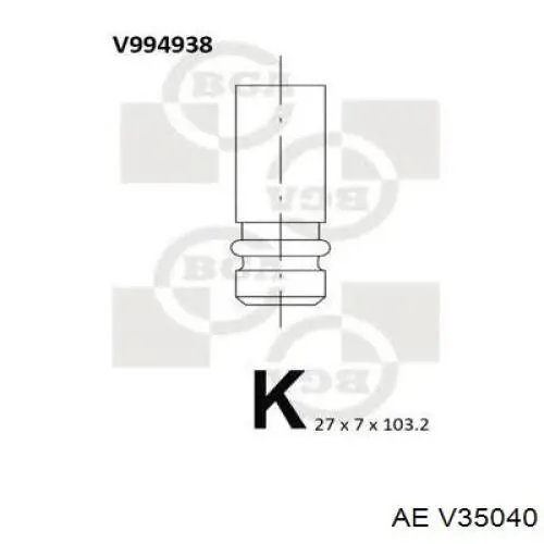 Купити 4314RCR Freccia Клапан випускний