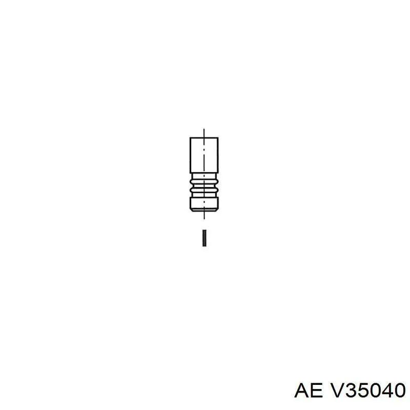 V35040 AE клапан випускний
