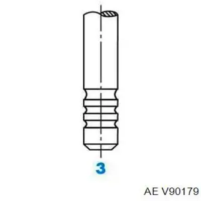 Клапан впускний AE V90179 ціна, від 3.80 USD
