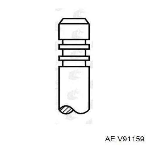 Купити V91159 AE Клапан випускний