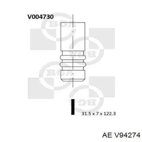 Вихлопний клапан Volvo 1317792 ціна, від 124.65 USD