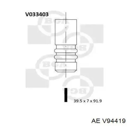 Купити V94419 AE Клапан випускний