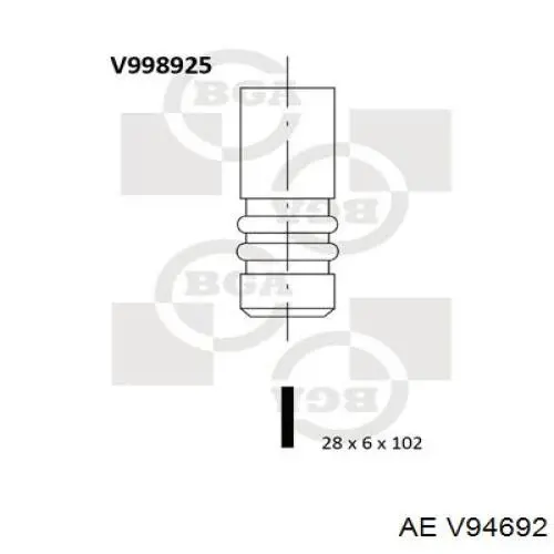 V94692 AE клапан випускний