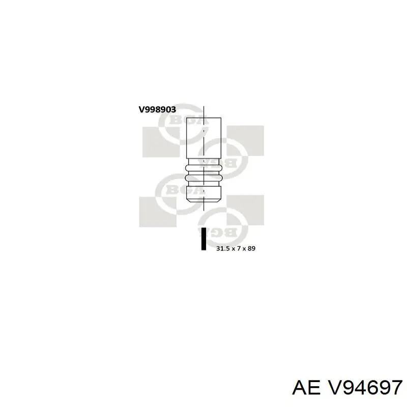 Клапан впускний Freccia 6372 ціна, від 7.09 USD