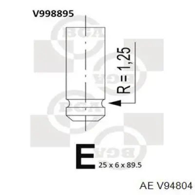 Клапан випускний V94804 AE