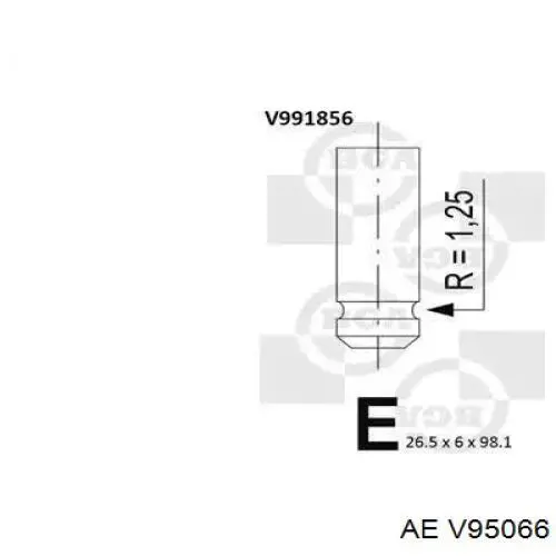 Купити V95066 AE Клапан випускний