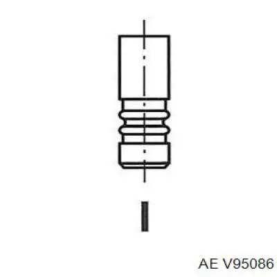 V95086 AE Клапан выпускной (Диаметр тарелки клапана, мм: 30,2, Диаметр стержня клапана, мм: 6; Длина, мм: 102,2)