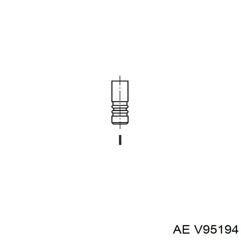 Клапан впускний V95194 AE