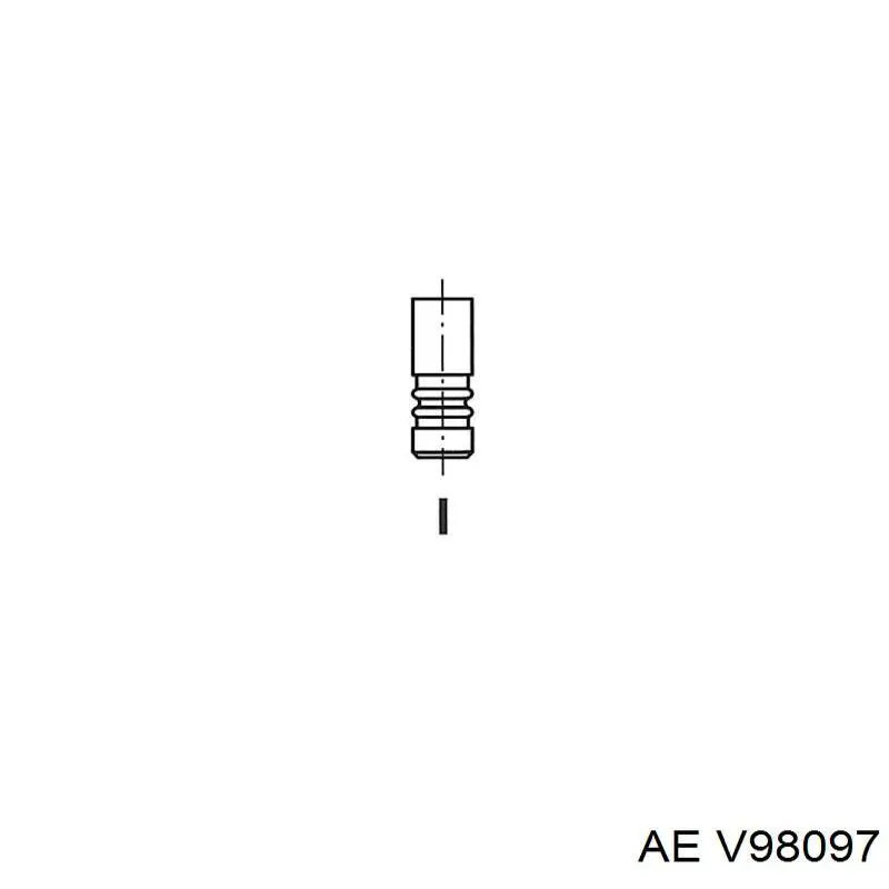 V98097 AE Випускний клапан двигуна