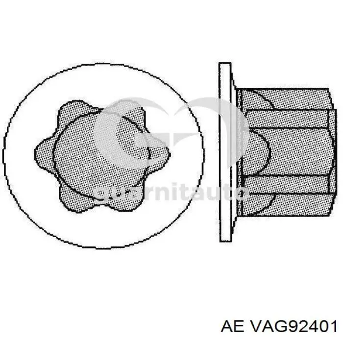 VAG92401 AE Направляюча клапана, впускного
