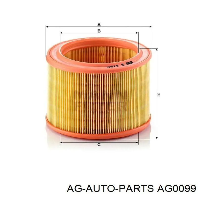 Фільтр повітряний AG0099 AG