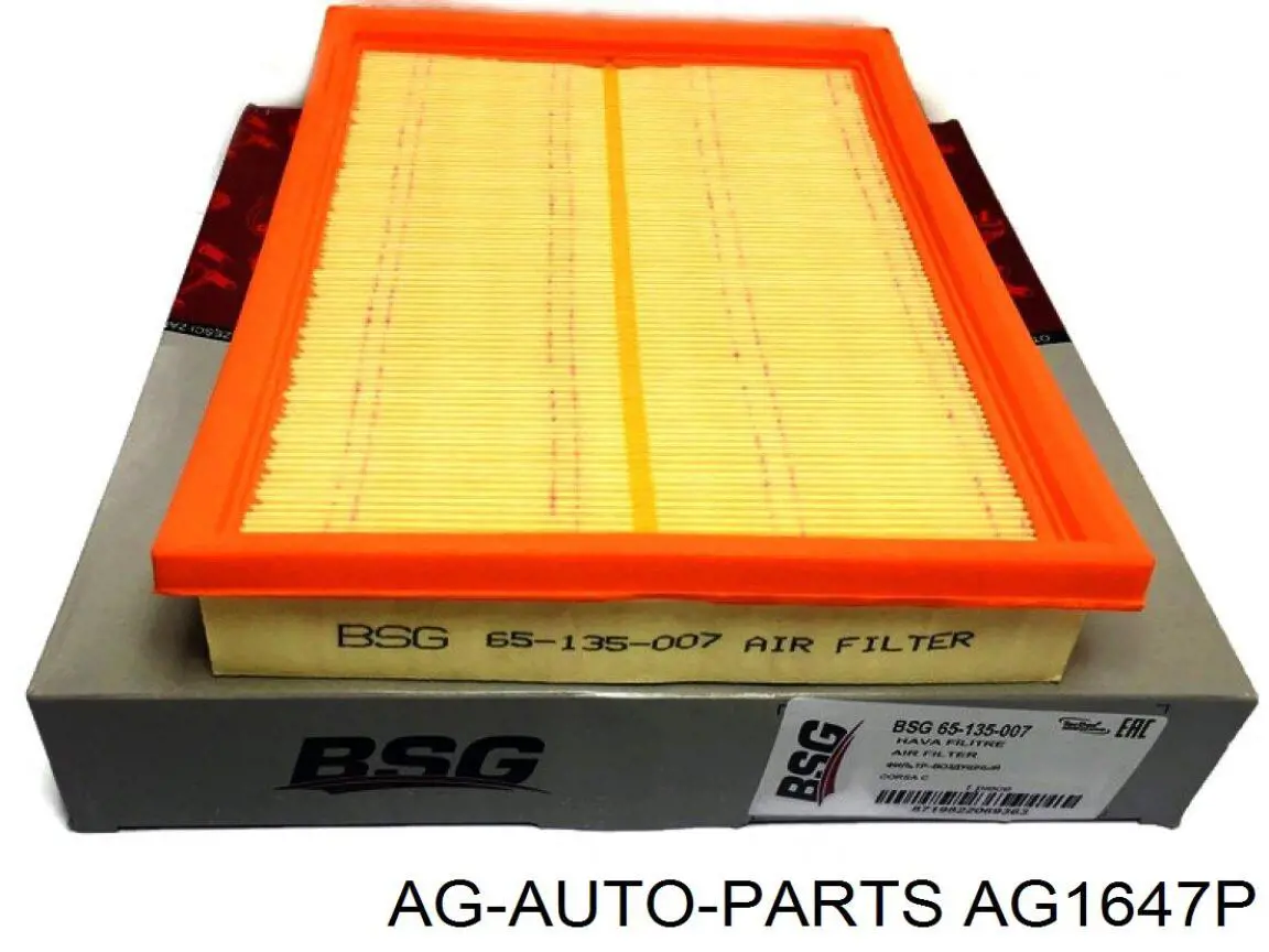 Елемент повітряного фільтра AG AG1647P ціна, від 6.53 USD