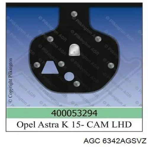 Лобове скло на Opel Astra K 