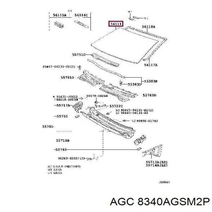 Автоскло Pilkington GS7007D15P ціна, від 76.95 USD