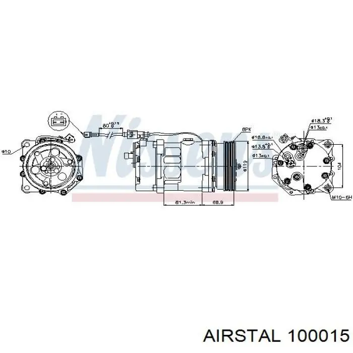 100015 Airstal компресор кондиціонера