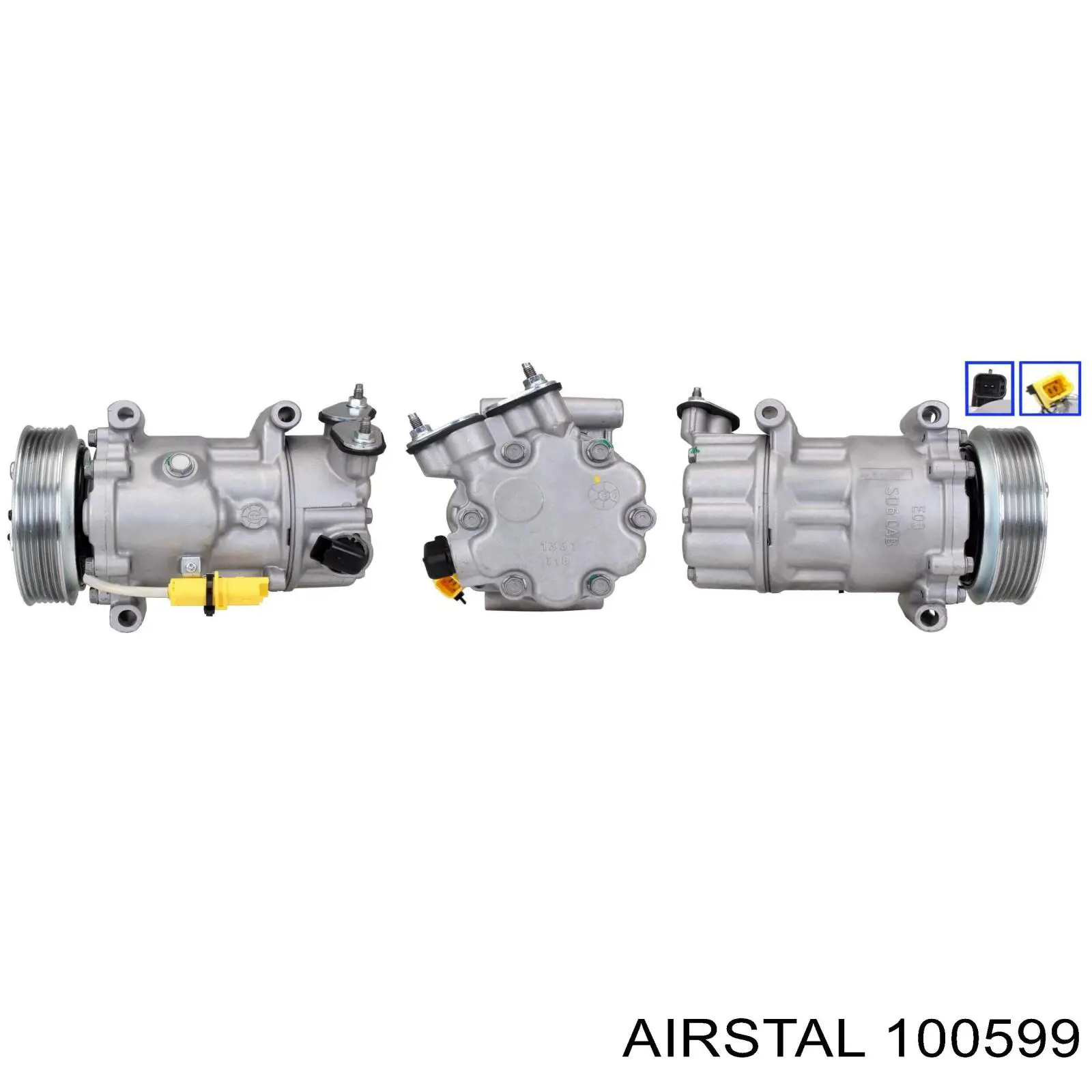 Купити 9824284580 Peugeot/Citroen Компресор кліматичної установки